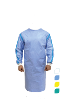 55g/m&sup2; KAT III Typ 4 SMMS/PE gown with welded seams